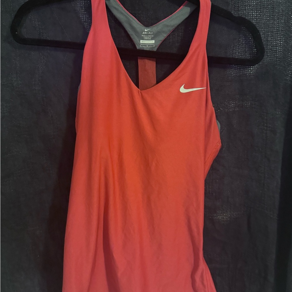 Nike Women's Vibrant Red Tank Top dri-fit